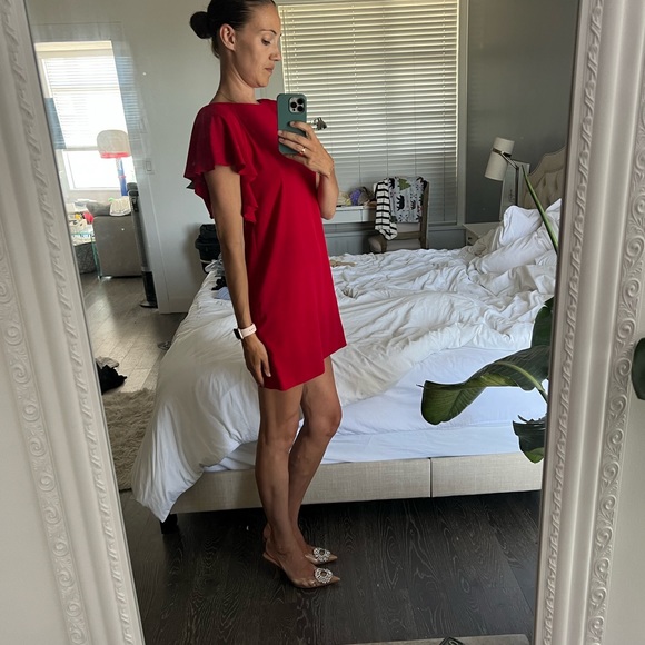 Zara red shift dress - Picture 2 of 6